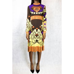 Léonard Paris silk jersey print dress, A / W 1971