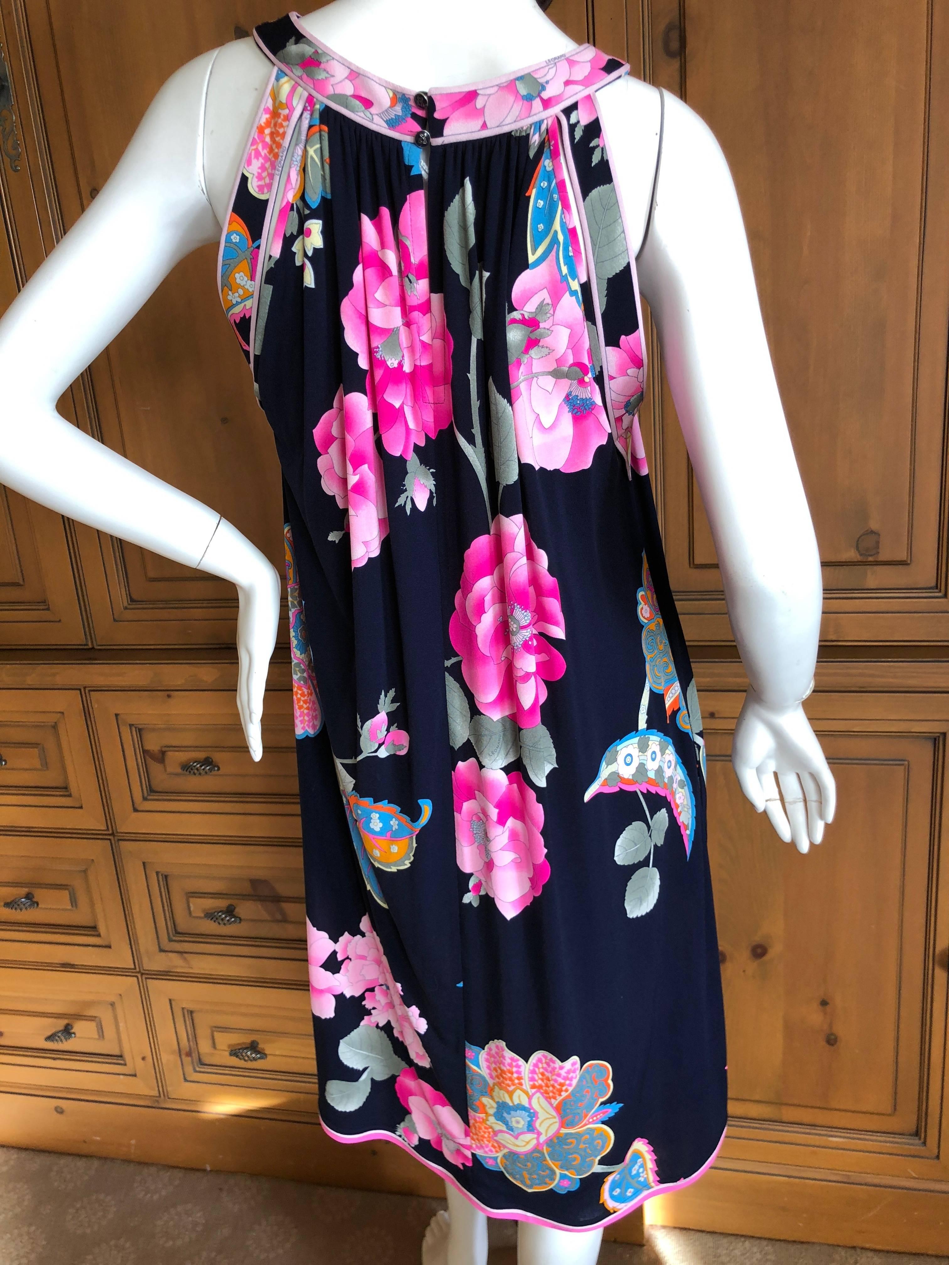 Leonard Paris Silk Jersey Sultan Print Maternity Dress New with Tags In Excellent Condition For Sale In Cloverdale, CA