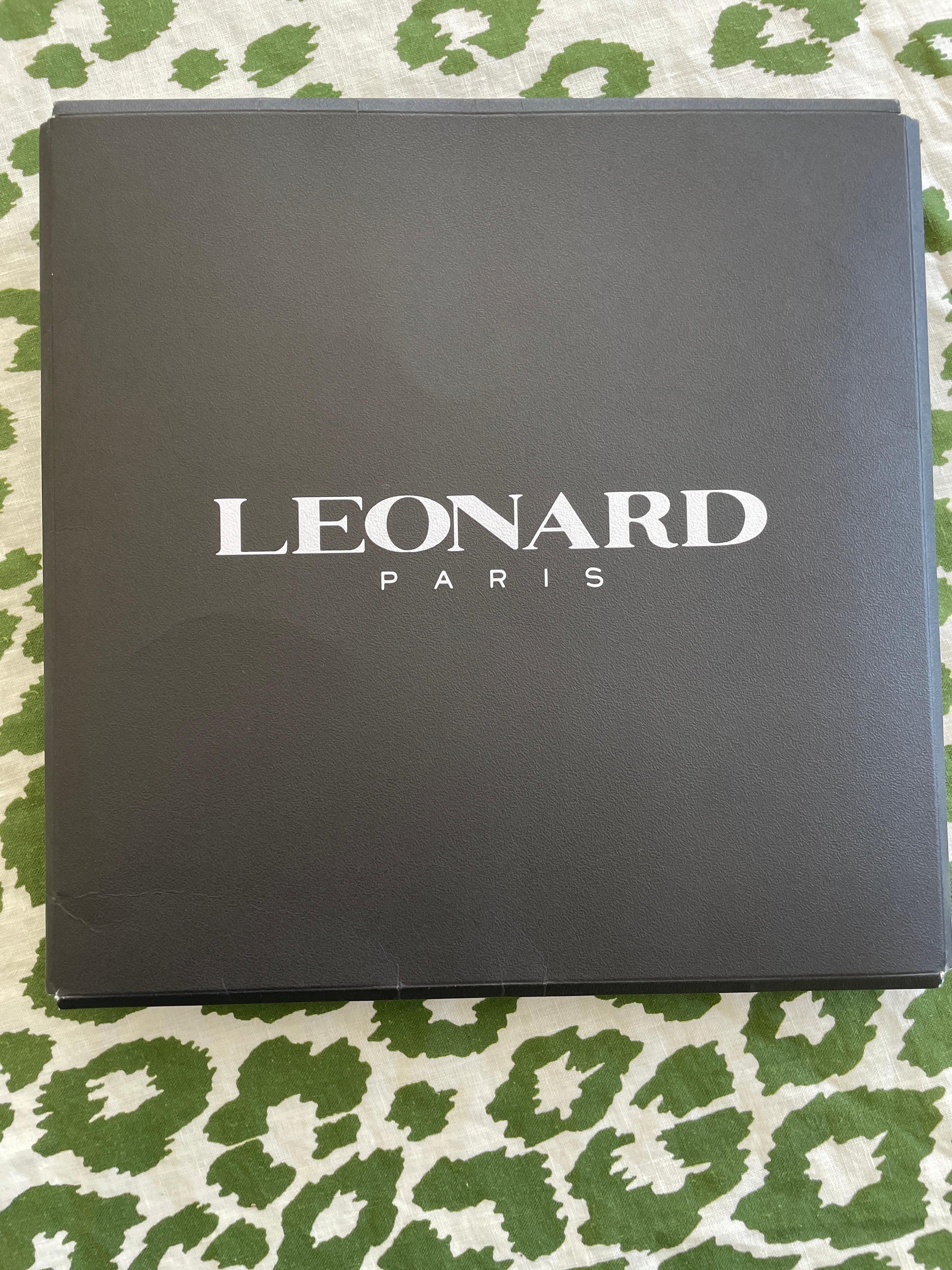 Leonard Paris Vintage Sheer Silk Mikado Floral Caftan New in Box 6