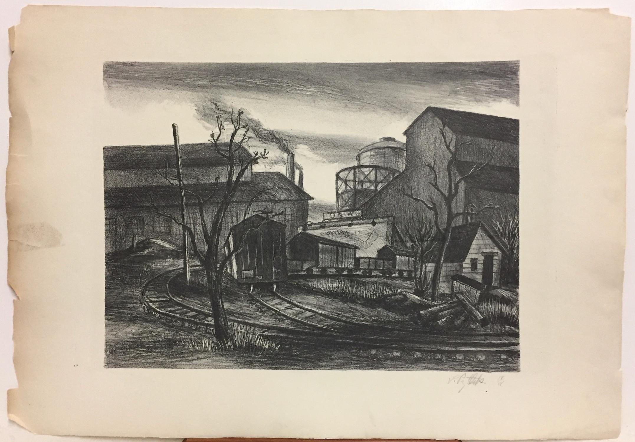 Leonard Pytlak, (Industrielandschaft, New York City) im Angebot 2