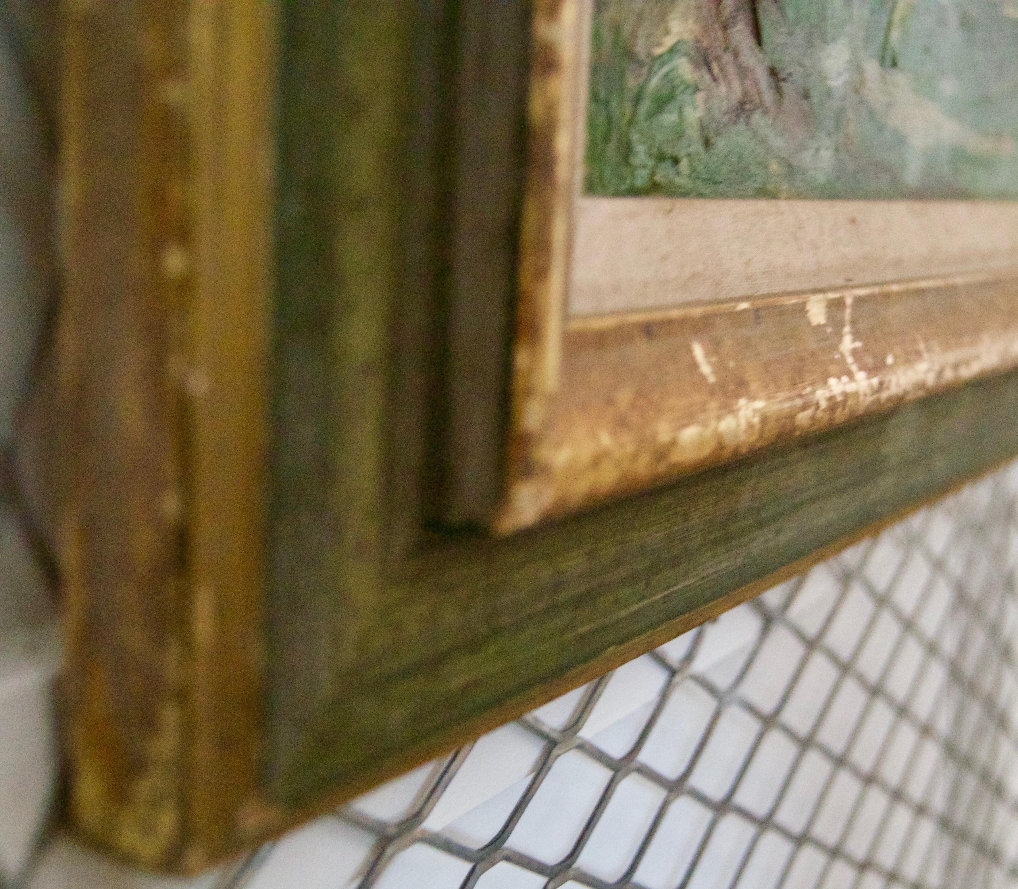 Fiume di bosco - Paesaggio ad olio della metà del XX secolo di Leonard Richmond in vendita 6