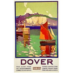 Circa 1925 Original poster by Leonard Richmond - Dover Southern Railway