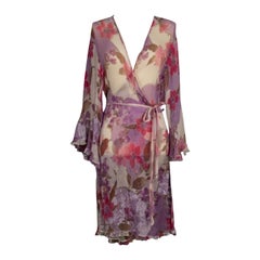 Leonard Wickelkleid aus Seidenkrepp