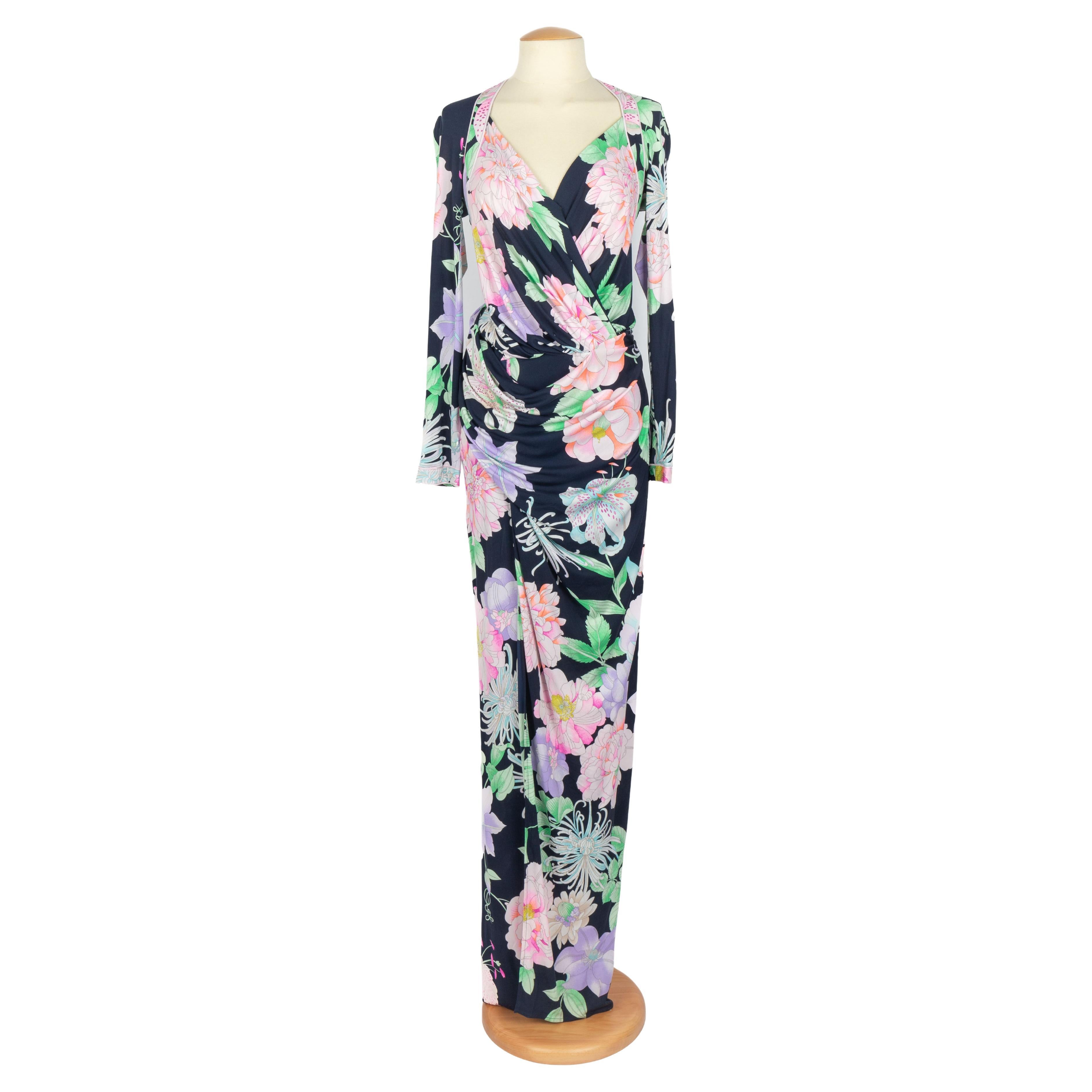 Leonard silk dress For Sale