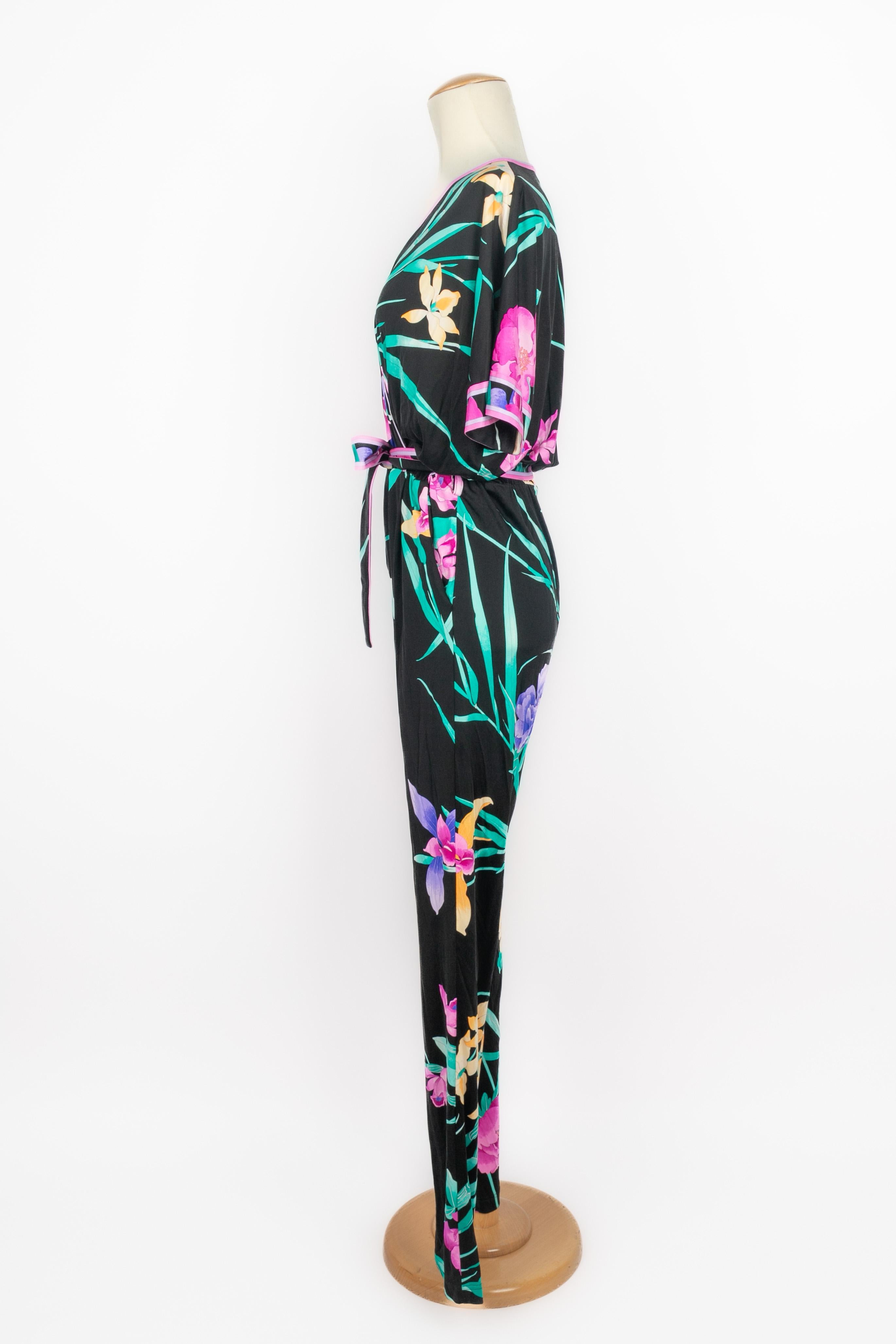 Leonard silk jumpsuit For Sale 3
