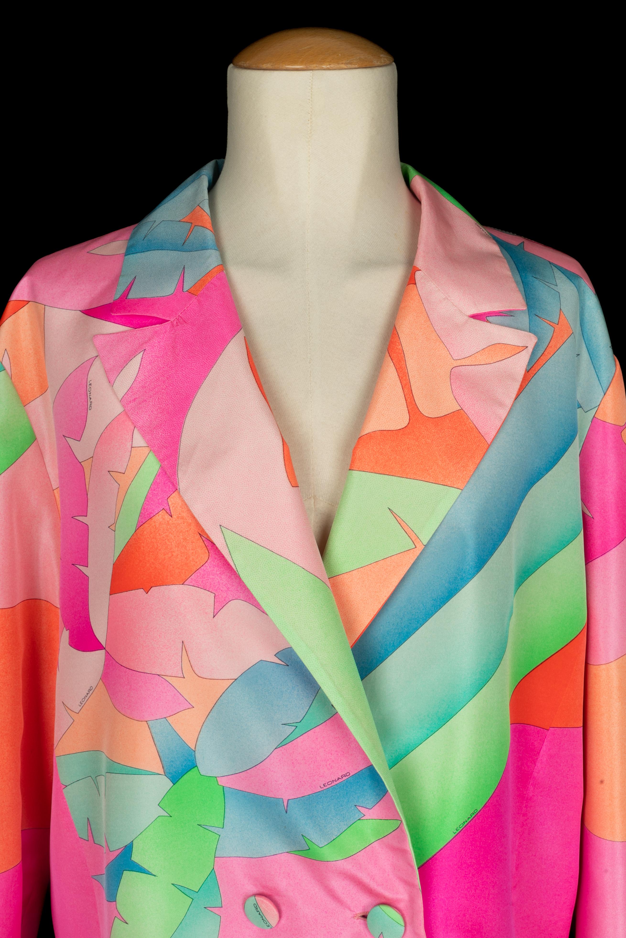 Abito di seta Leonard in vendita 2