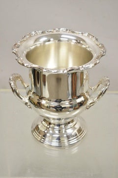 Leonard Silver Plated Victorian Twin Handle Champagne Wine Chiller Ice Bucket
