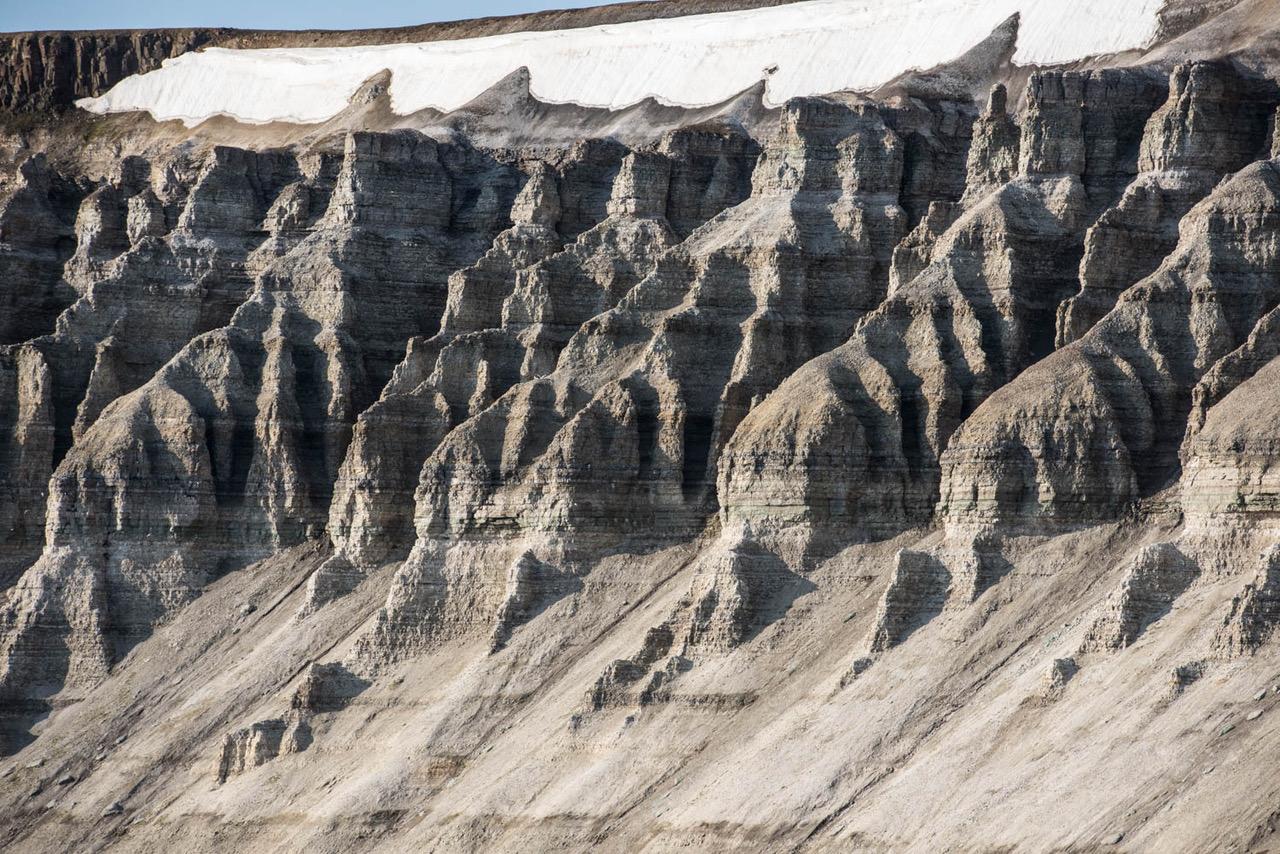 Leonard Sussman Landscape Photograph - Cliffs, Mössberget, documentary landscape photograph