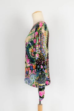 Leonard Top in Floral Silk Jersey