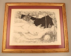 Léonard Tsuguharu Foujita (1868-1968). ""Le Rve"". Lithographie sur papier Arches.