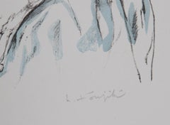 Mother and Child, Impressionist Lithograph by Tsuguharu Foujita