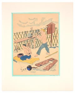 The Public Execution - Lithograph after L.T. Foujita - 1928
