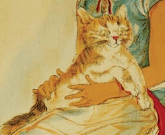 Young Lady Holding a Cat