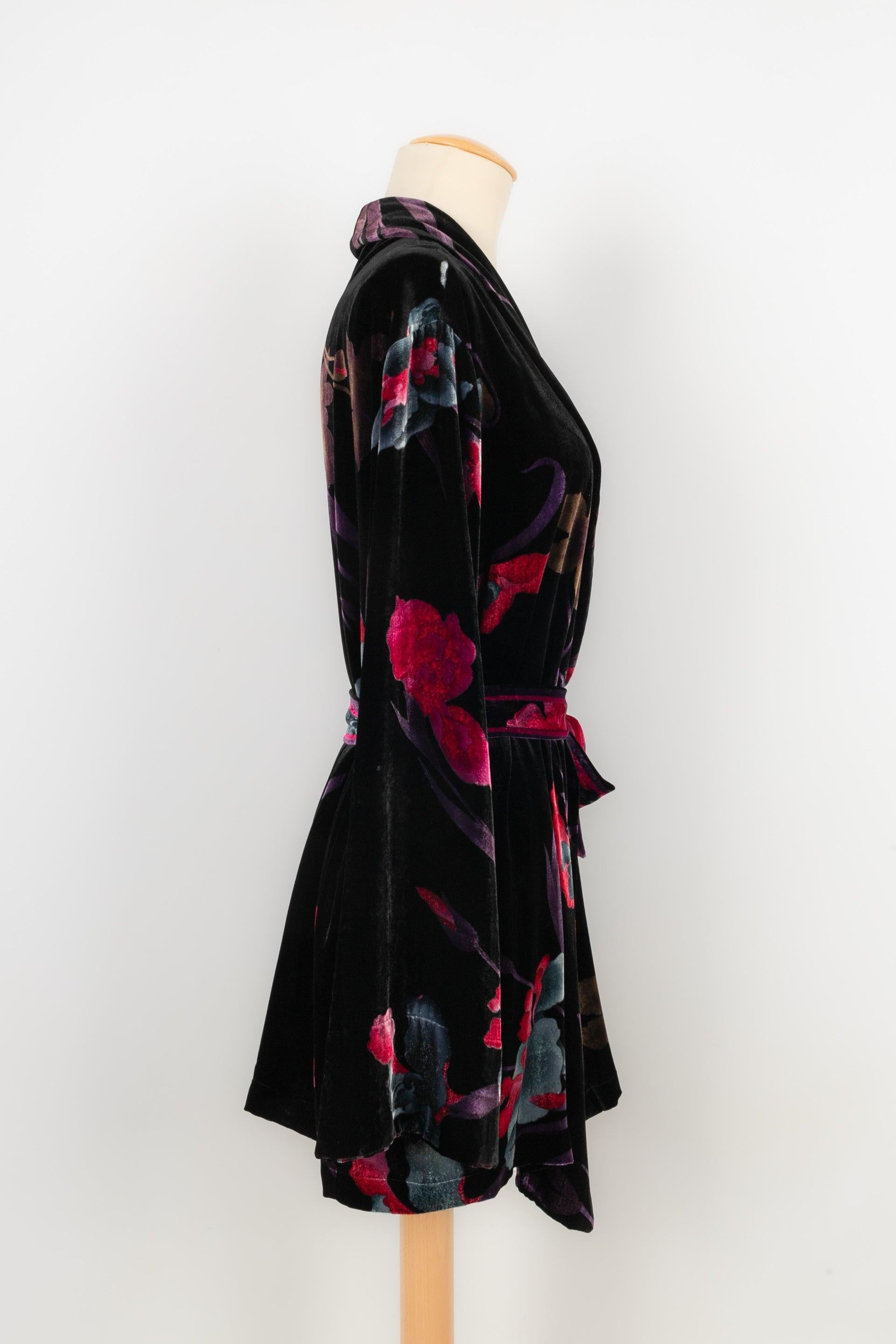 Veste kimono en velours Léonard Pour femmes en vente