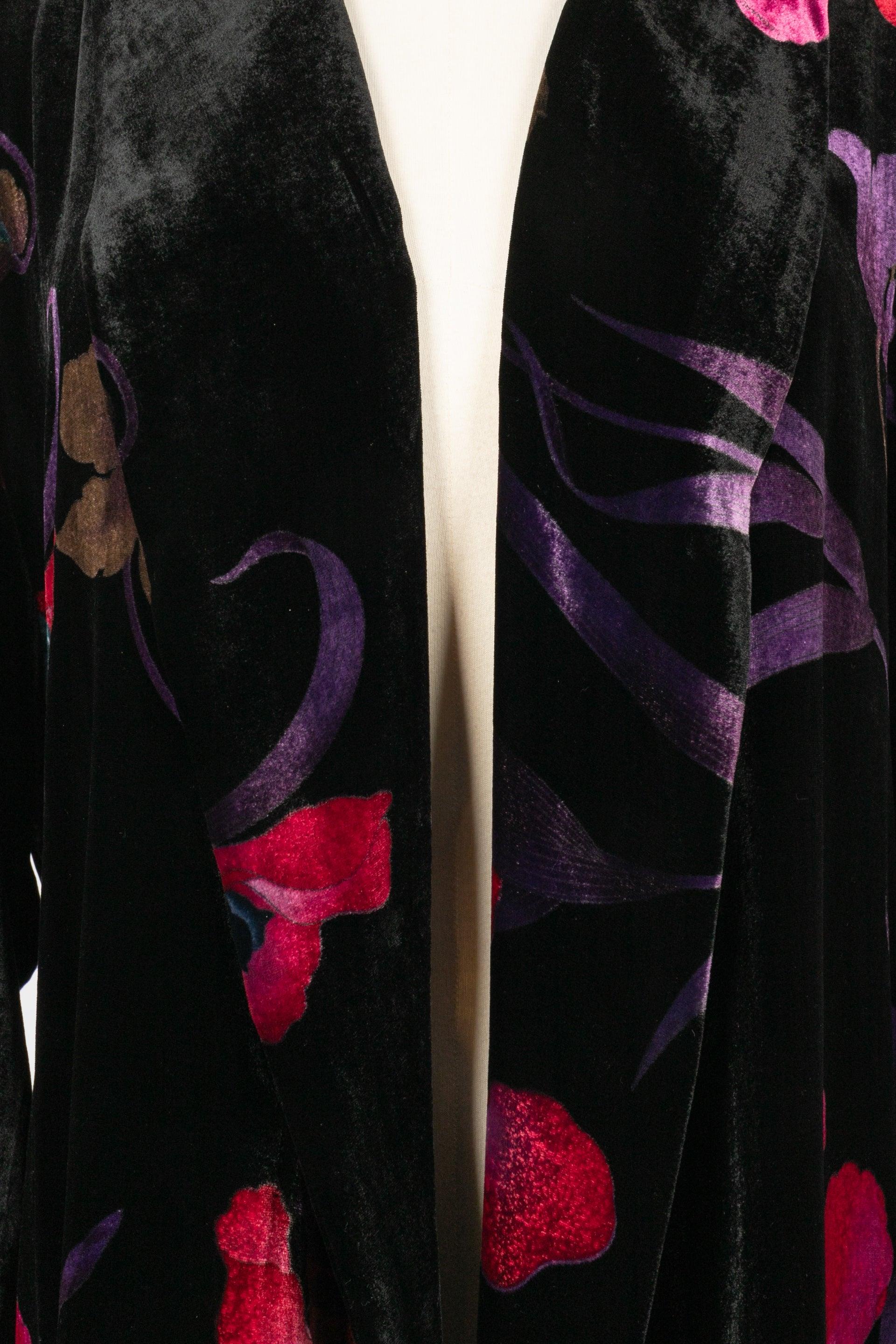 Léonard Velvet Kimono Jacket For Sale 2