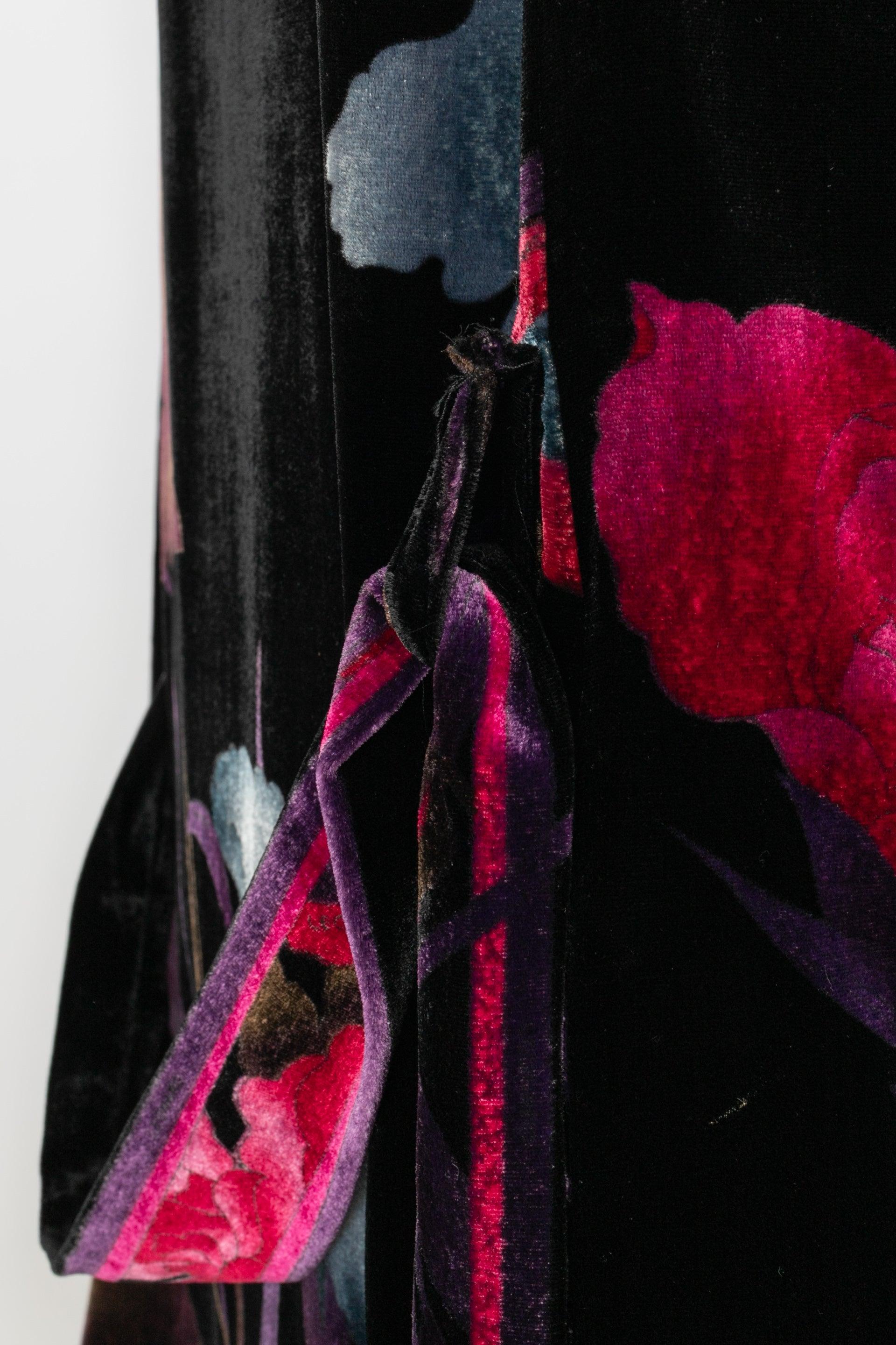Léonard Velvet Kimono Jacket For Sale 3