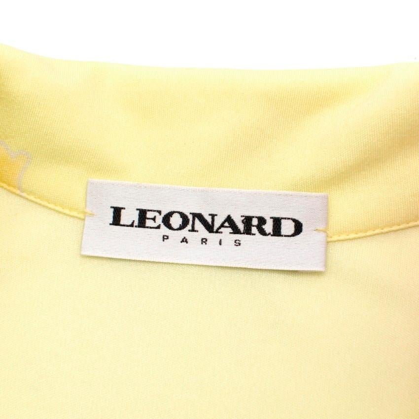 Women's Leonard Yellow Printed Sleeveless Maxi Dress with Black Sash - Size US 8 For Sale