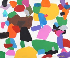 A todo color - Pintura original abstracta colorida y juguetona
