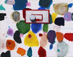 NBA 26 - Colorful Abstract Basketball Inspired Oil Painting Pop Art on Canvas