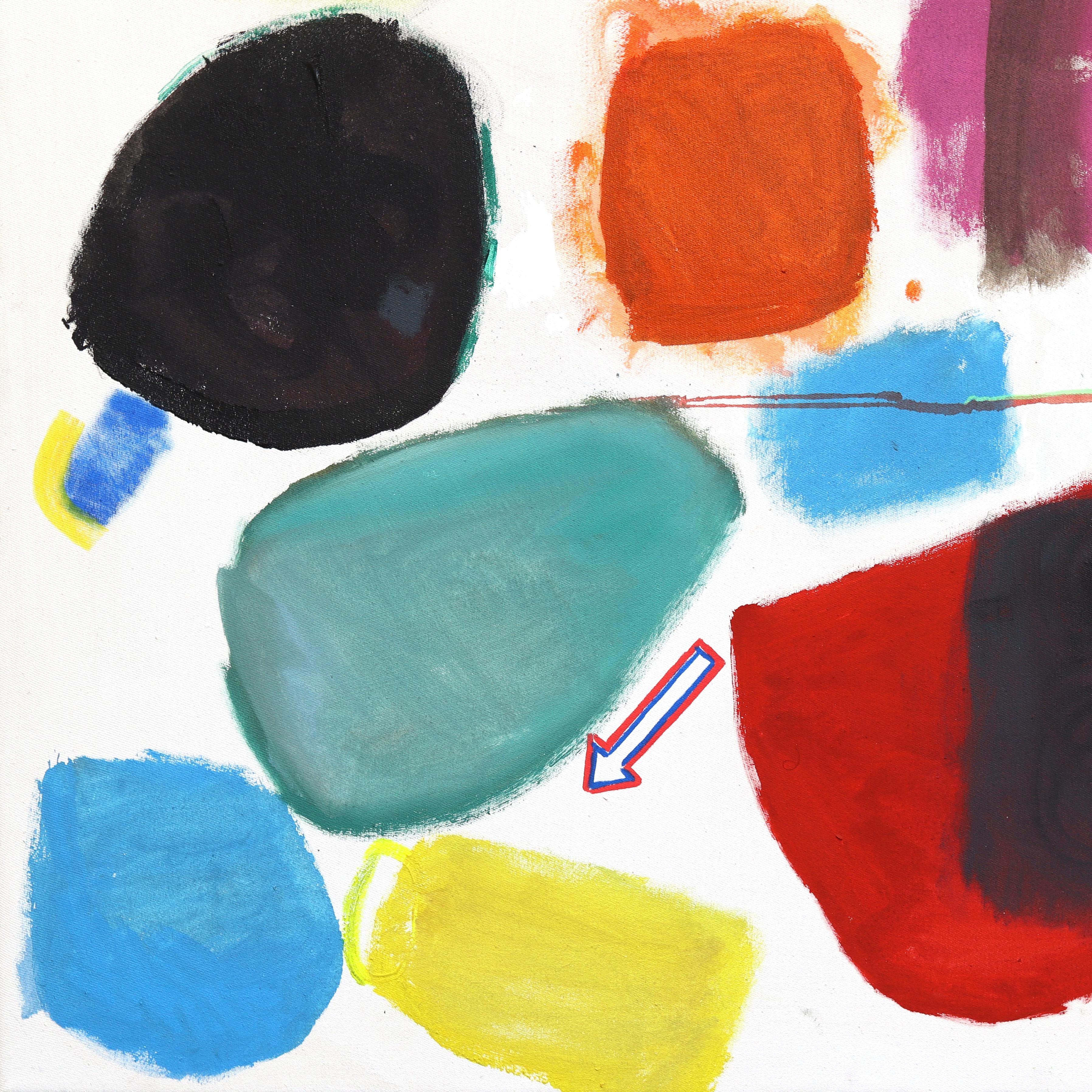 NBA 5 Play On - Abstract Expressive Color Drenched Basketball Inspired Painting For Sale 4