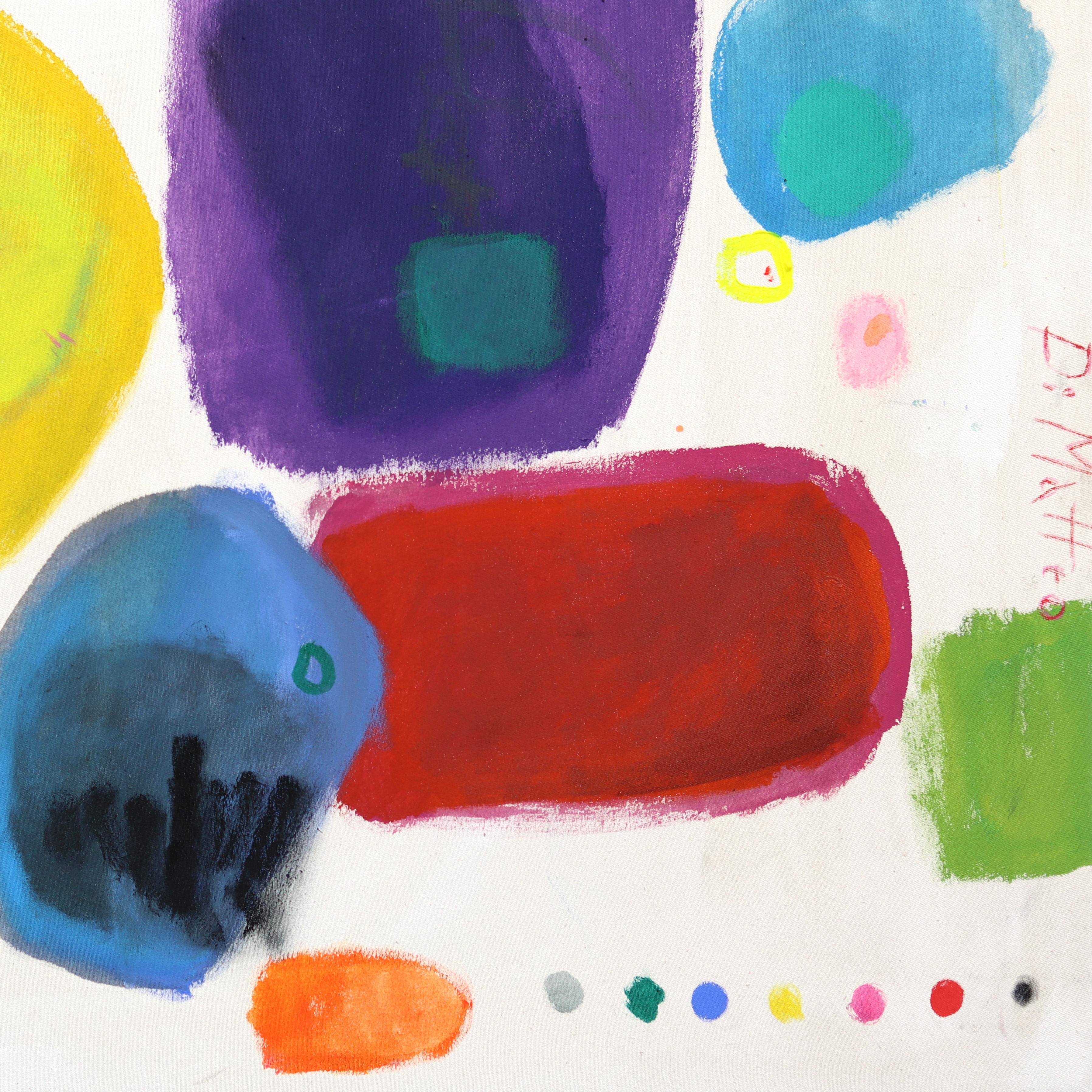 NBA 5 Play On - Abstract Expressive Color Drenched Basketball Inspired Painting For Sale 5