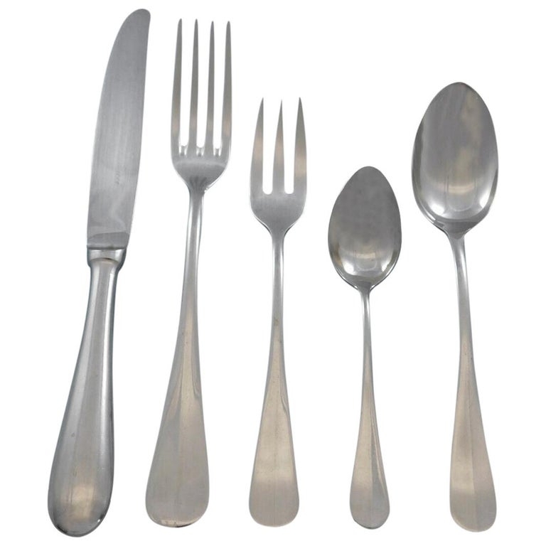 Leonardo by Ricci Stainless Steel Flatware Tableware Set 8 Service 40 Pcs Estate at 1stDibs