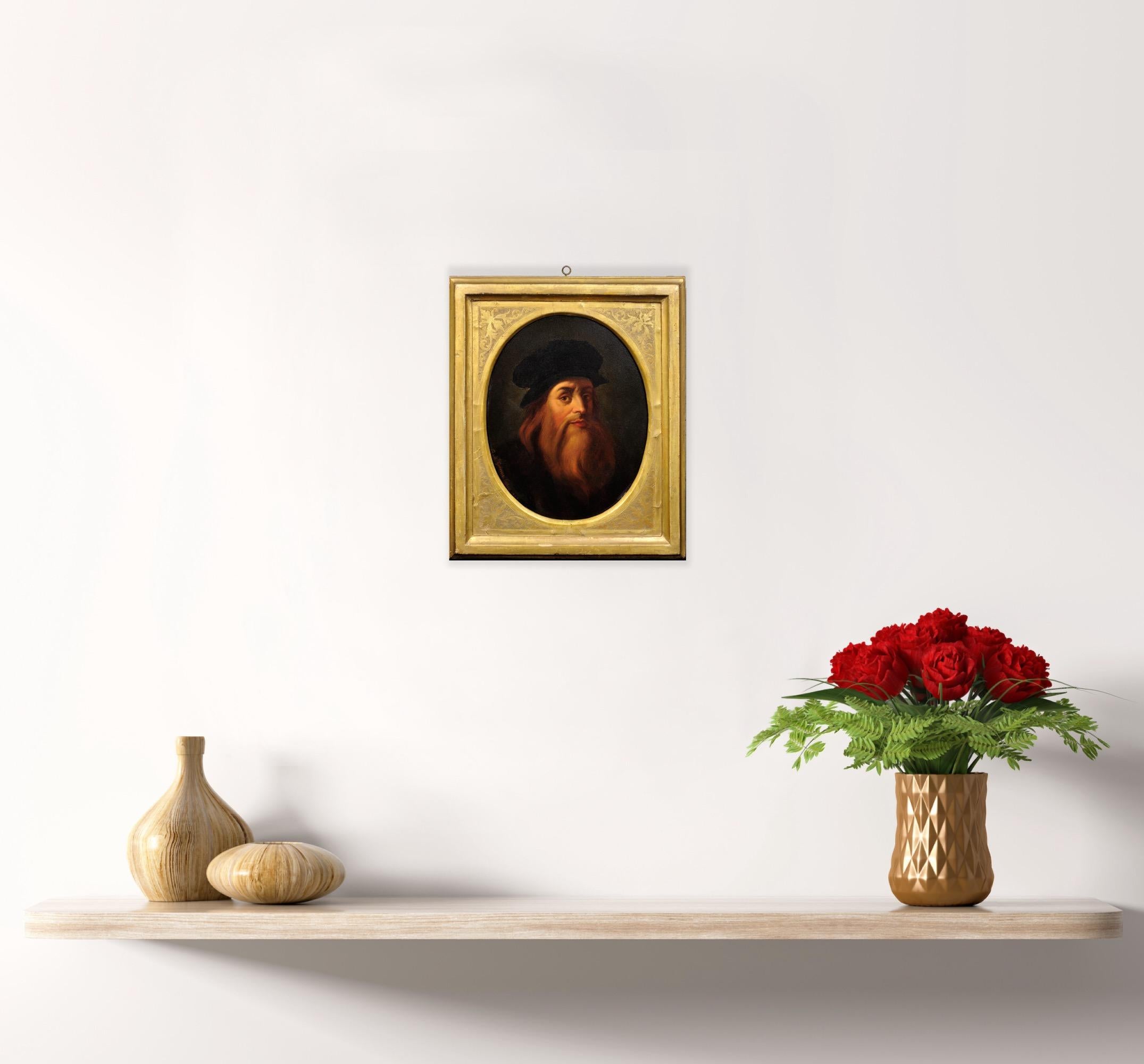 d'après Léonard de Vinci daté de 1863. Autoportrait. Galerie Uffizi à Florence. en vente 9