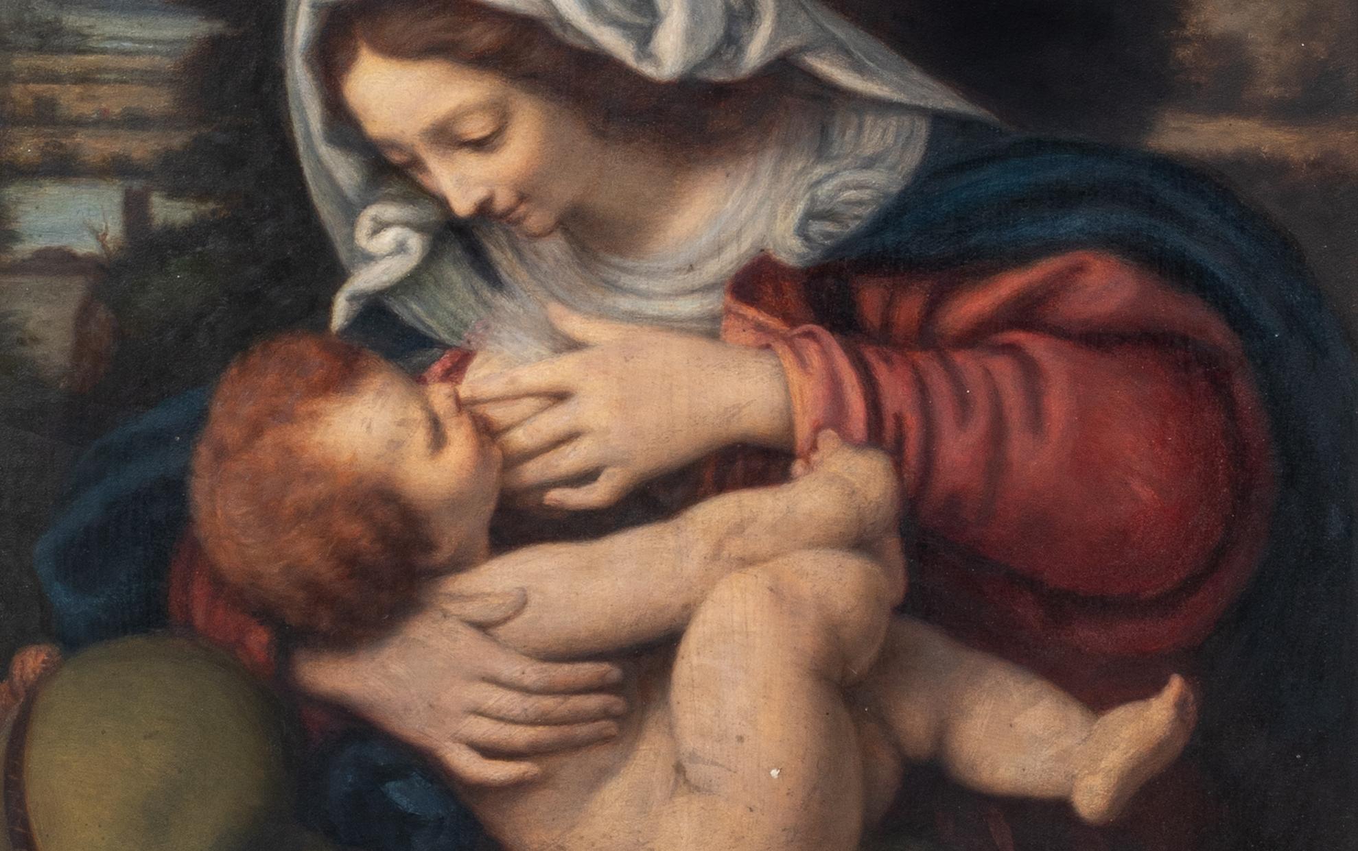 Madonna & Child, XVI secolo  seguace di Leonardo da Vinci (1452-1519) 4