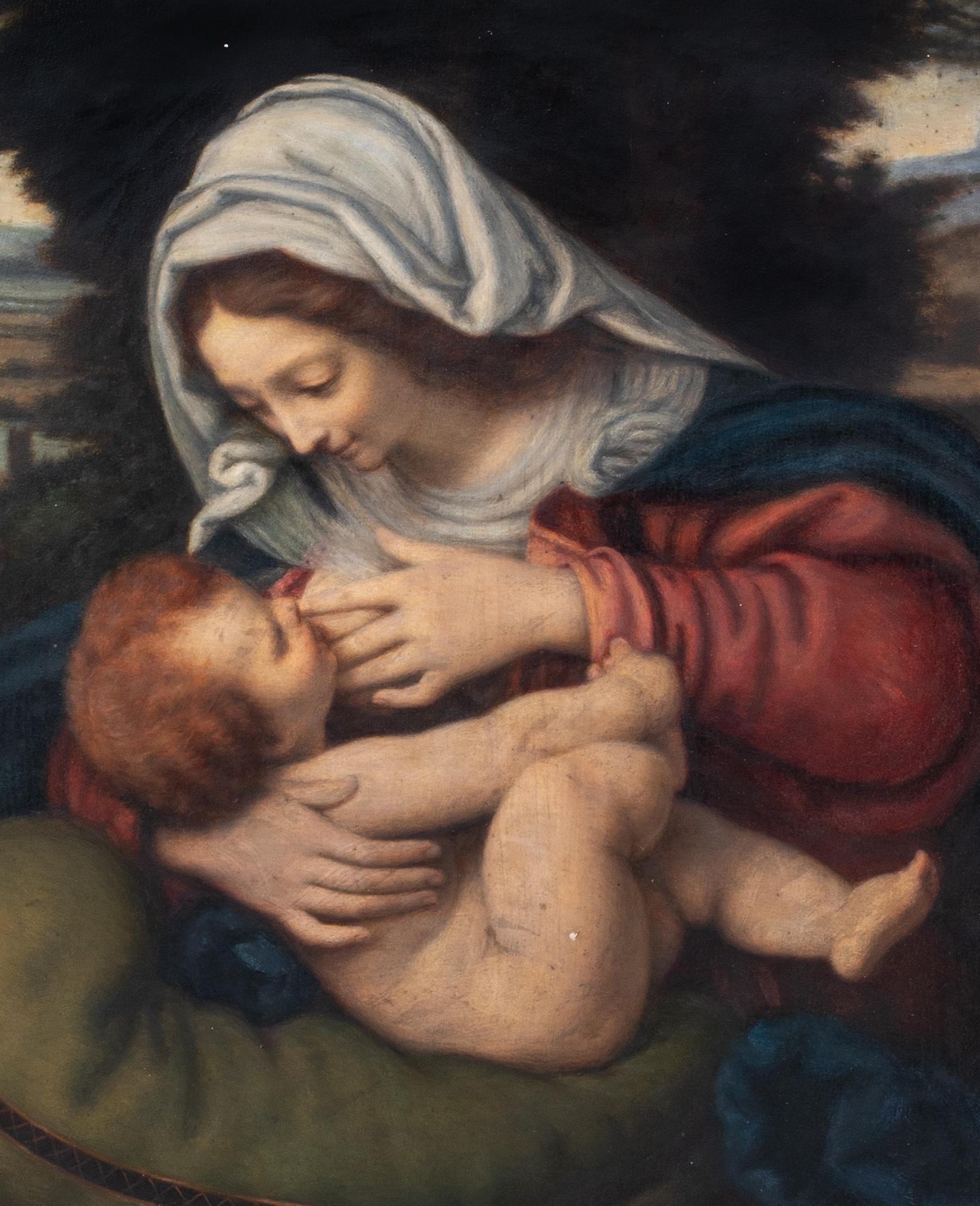 Madonna & Child, XVI secolo  seguace di Leonardo da Vinci (1452-1519) 7