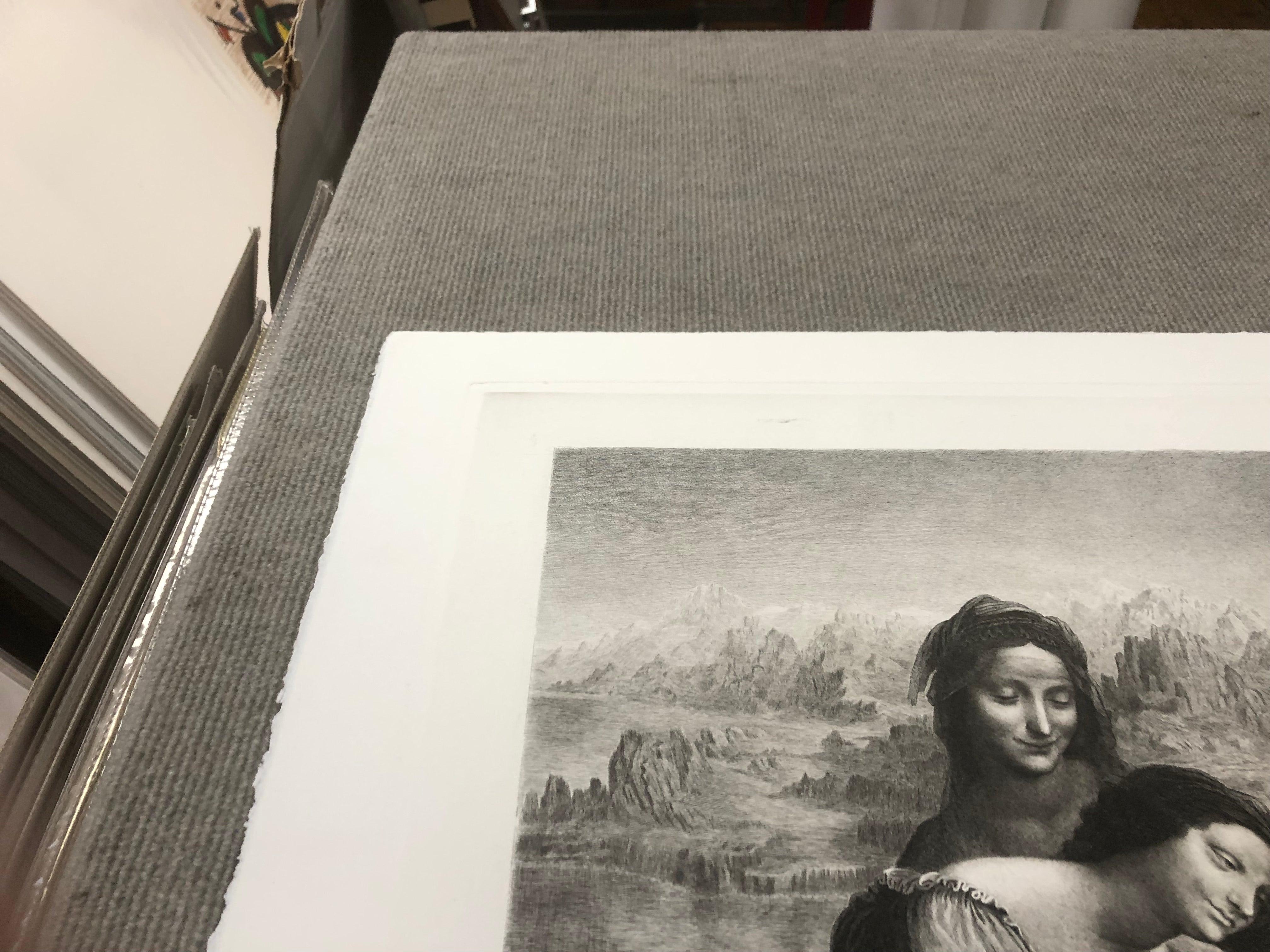 La Vierge, l'Enfant Jesus et St. Anne - Print by Leonardo da Vinci