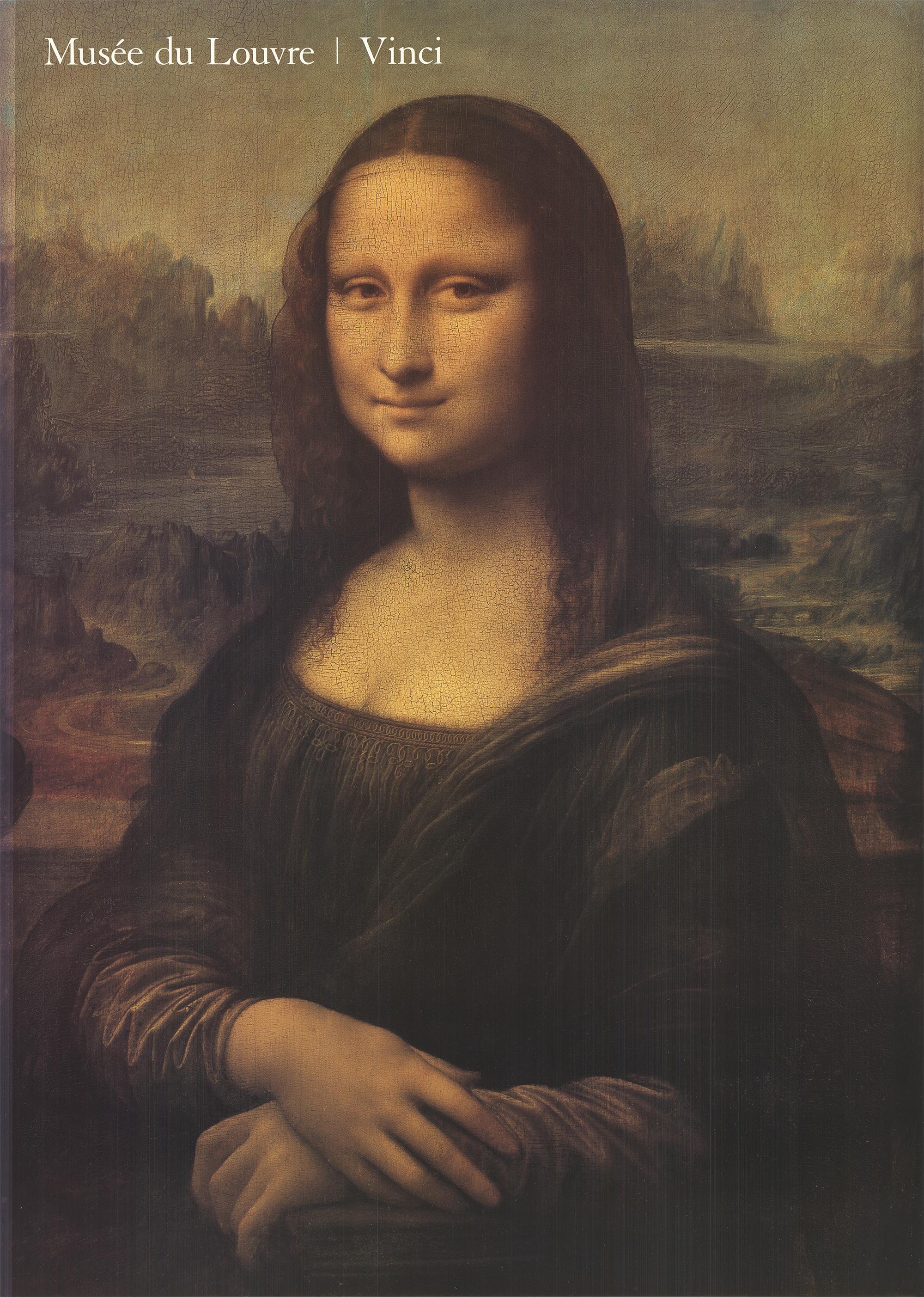 After Leonardo Da Vinci 'Mona Lisa' Renaissance France Offset Lithograph