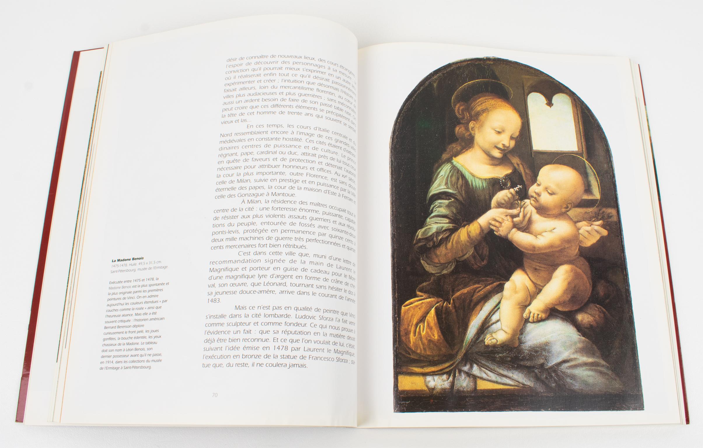 Leonardo Da Vinci, French Book by Jean-Claude Frere, 1994 In Good Condition For Sale In Atlanta, GA