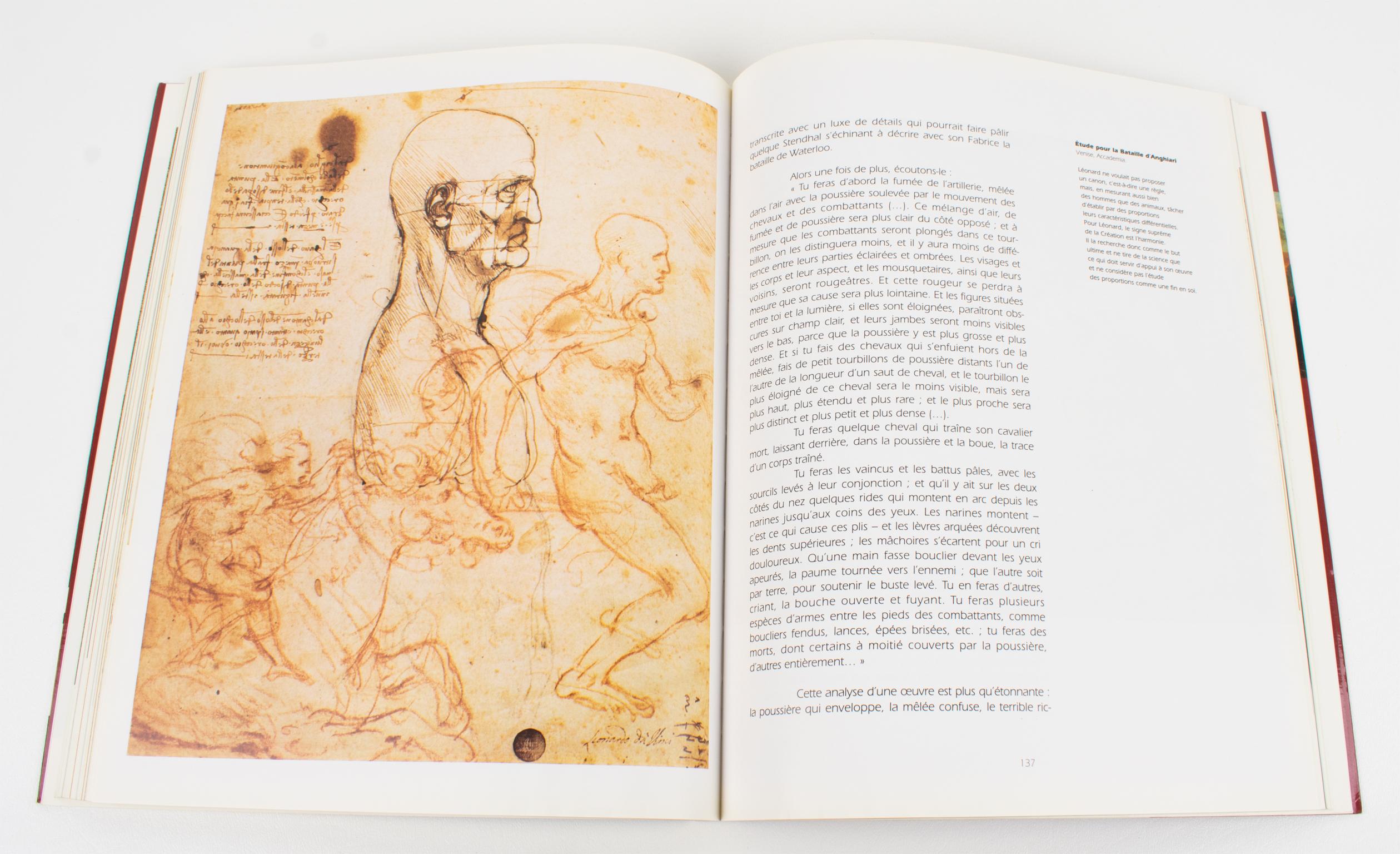 Papier Livre français de Léonard de Vinci, par Jean-Claude Frere, 1994 en vente