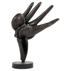 Leonardo Delfino, "Main" Patinated Metal Sculpture, 1965