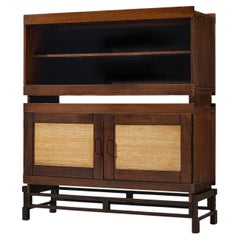 Leonardo Fiori for Isa Bergamo Cabinet in Stained Oak