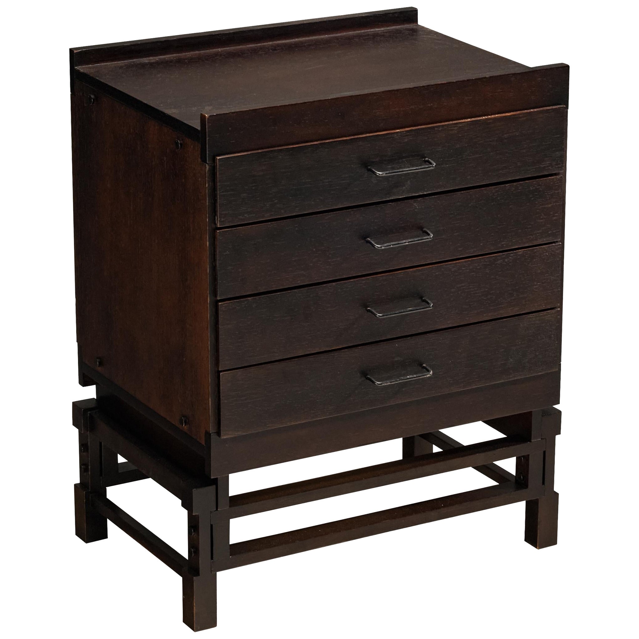 Leonardo Fiori for ISA Bergamo Chest of Drawers in Wenge