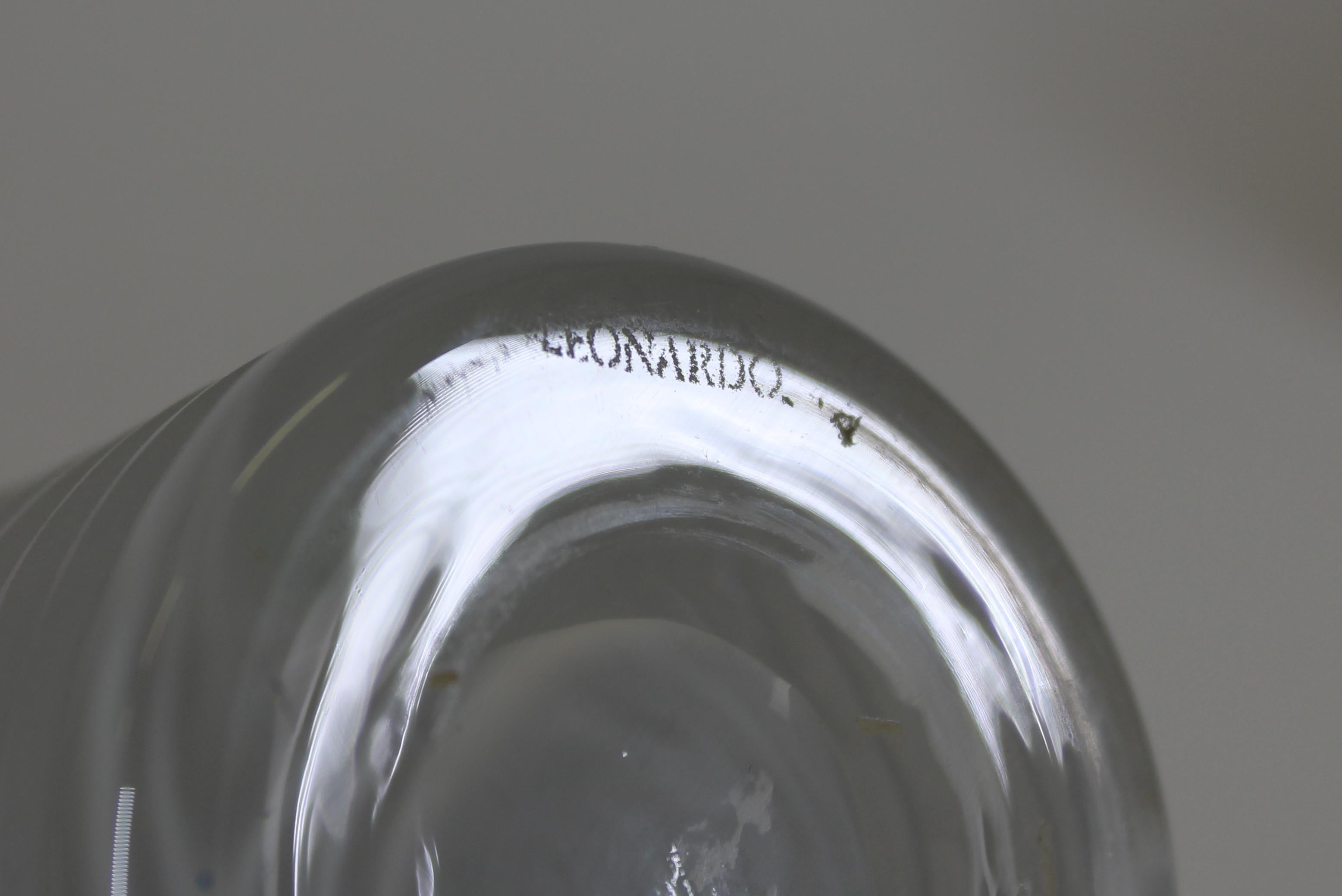 Leonardo German Postmodern Glass Vase For Sale 2