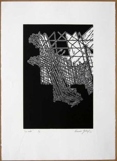 Leonardo Gotleyb, ¨En vuelo¨, 2000, Holzschnitt, 27.6x19.7 in