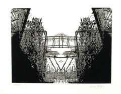 Leonardo Gotleyb, ¨Metropolis V¨, 2001, Holzschnitt, 28,3x33,9 Zoll