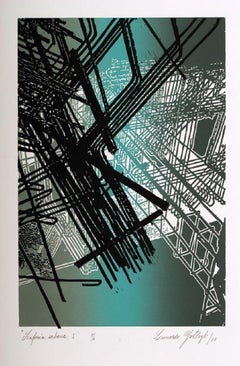 Leonardo Gotleyb, ¨Sinfonia urbana I¨, 2005, gravure sur bois, 29.9x22 in