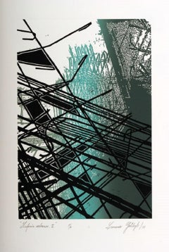 Leonardo Gotleyb, ¨Sinfonia urbana II¨, 2005, Woodcut, 29.9x22 in