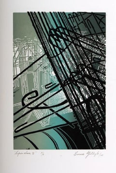 Leonardo Gotleyb, ¨Sinfonia urbana IV¨, 2005, Woodcut, 29.9x22 in