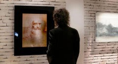 Leonardo Is You, Lighting Mirror with Ultrasonic Sensor, Black Plexiglass