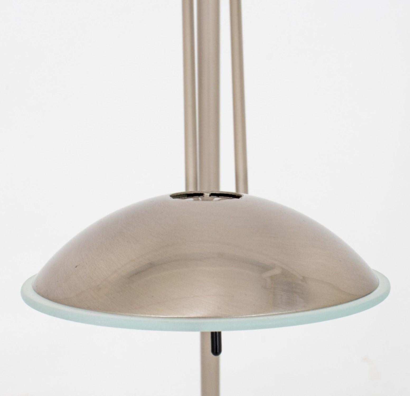 
The dimensions for the Leonardo Marelli for Estiluz silver-tone metal reading floor lamp.




