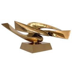 Leonardo Nierman Abstract Bronze Sculpture