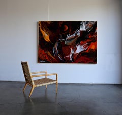 Leonardo Nierman Großformatiger abstrakter Wandteppich:: ca. 1965