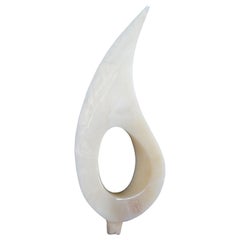 Leonardo Nierman Mid-Century Modern Onyx Marble Abstract Sculpture MCM