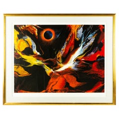 Leonardo Nierman Mid Century Original Signed Oil on Masonite Artist Proof
