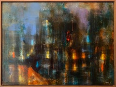 Ciudad Prismatica, Abstract Painting by Leonardo Nierman