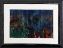 Crater, Abstract Oil Painting by Leonardo Nierman